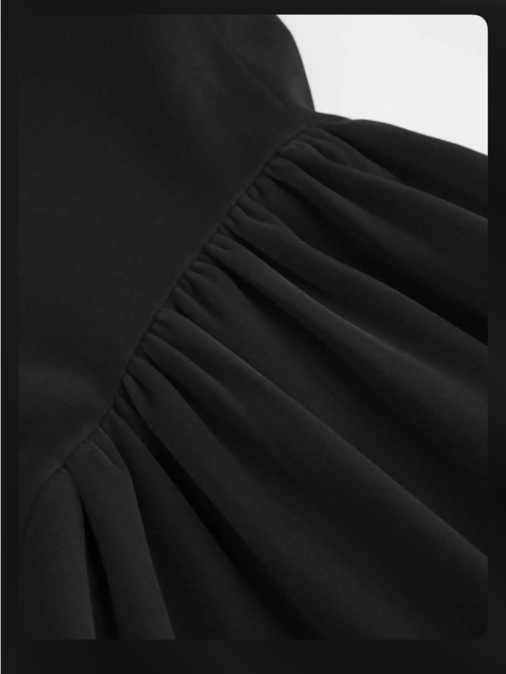 Cider Black Velvet Mini Dress - Picture 4 of 6